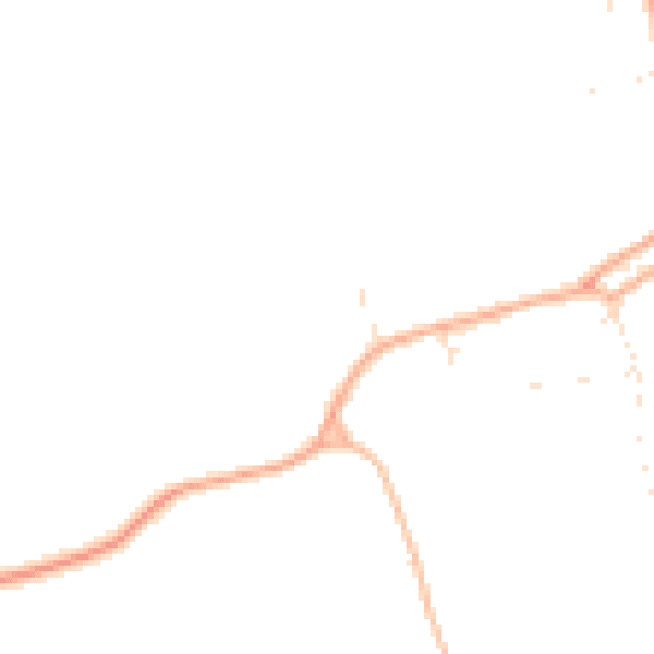Daytime road noise heatmap for GL7 5RA