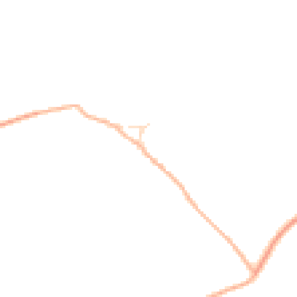 Daytime road noise heatmap for GL7 5SN