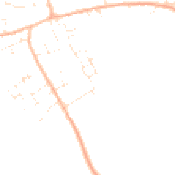 Daytime road noise heatmap for GL7 5WD