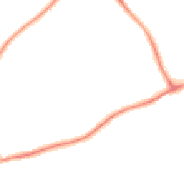 Night-time road noise heatmap for GU1 2JG