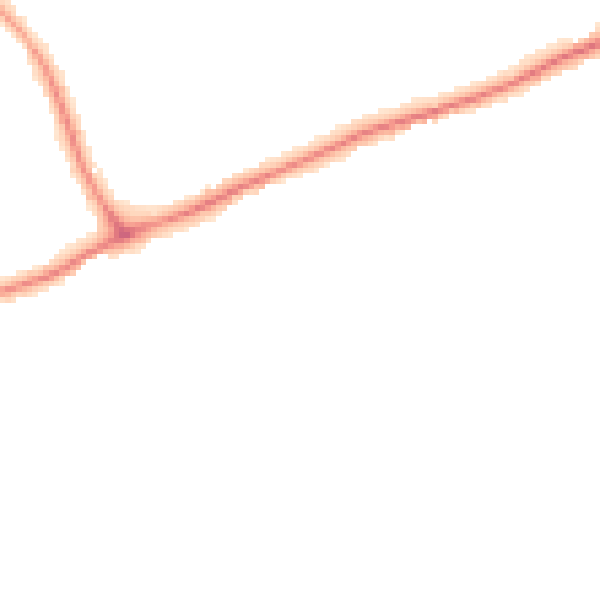 Night-time road noise heatmap for GU1 2PZ