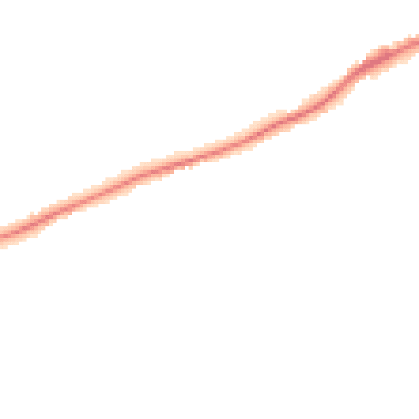 Night-time road noise heatmap for GU1 2QQ