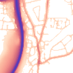 Daytime road noise heatmap for GU10 1AG