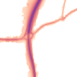 Night-time road noise heatmap for GU10 1AH