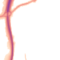 Night-time road noise heatmap for GU10 1BG