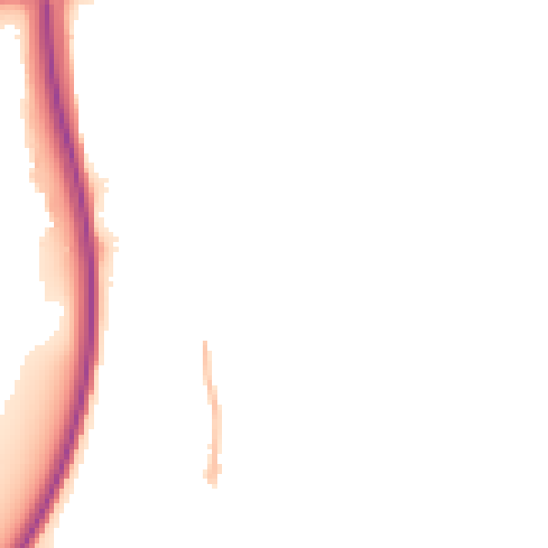 Night-time road noise heatmap for GU10 1BQ