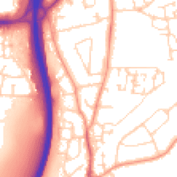 Daytime road noise heatmap for GU10 1BX