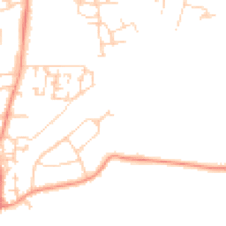 Daytime road noise heatmap for GU10 1EW