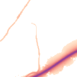 Night-time road noise heatmap for GU10 1FN