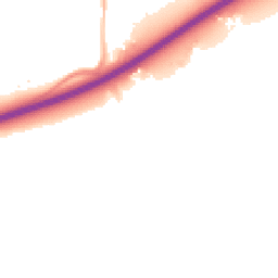 Night-time road noise heatmap for GU10 1PE