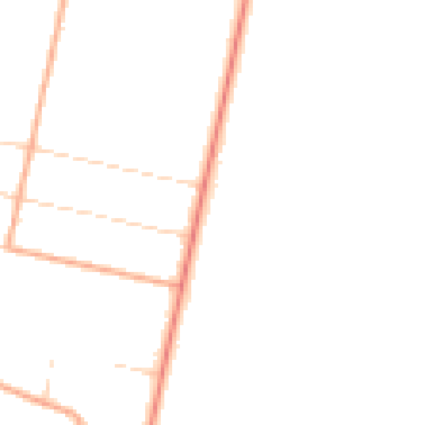 Daytime road noise heatmap for GU10 2ED