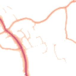 Daytime road noise heatmap for GU10 2PB