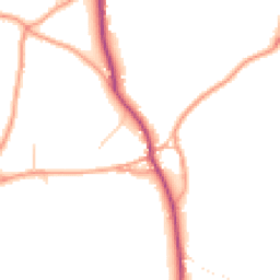 Daytime road noise heatmap for GU10 3AB