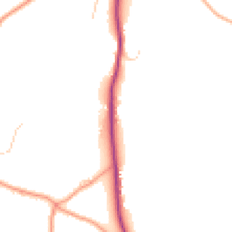 Daytime road noise heatmap for GU10 3AG