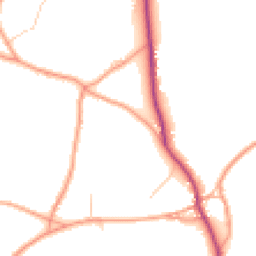 Daytime road noise heatmap for GU10 3AR