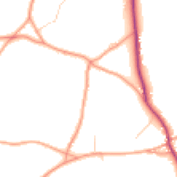 Daytime road noise heatmap for GU10 3AT