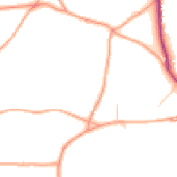 Daytime road noise heatmap for GU10 3AX