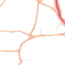 Daytime road noise heatmap for GU10 3AY