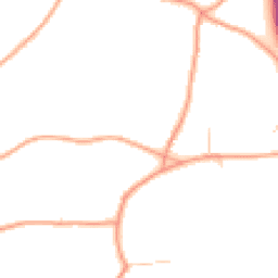 Daytime road noise heatmap for GU10 3BA