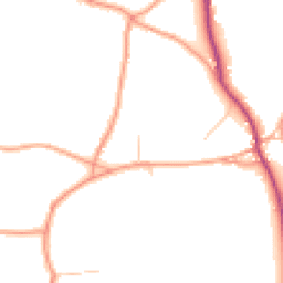 Daytime road noise heatmap for GU10 3BN