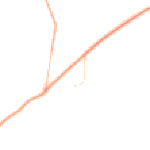 Daytime road noise heatmap for GU10 3BP