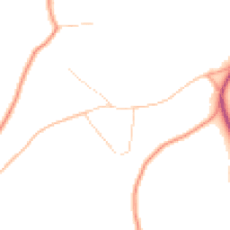 Daytime road noise heatmap for GU10 3DY