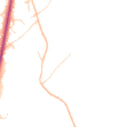 Daytime road noise heatmap for GU10 3HF
