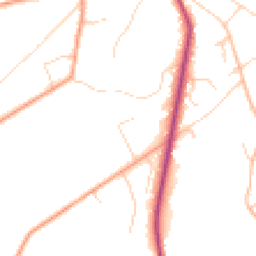 Daytime road noise heatmap for GU10 3HP