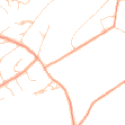 Daytime road noise heatmap for GU10 3JS