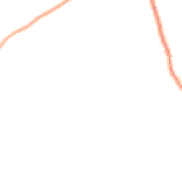 Night-time road noise heatmap for GU10 3LR