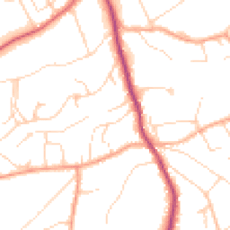Daytime road noise heatmap for GU10 3NZ