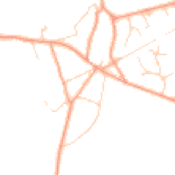 Daytime road noise heatmap for GU10 4AB