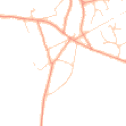 Daytime road noise heatmap for GU10 4AH