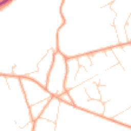 Daytime road noise heatmap for GU10 4AP