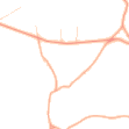 Daytime road noise heatmap for GU10 4DU