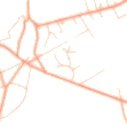 Daytime road noise heatmap for GU10 4DY
