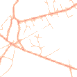 Daytime road noise heatmap for GU10 4DZ