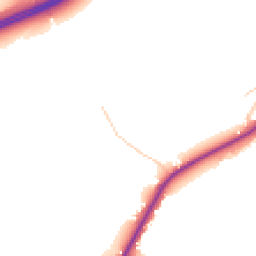 Daytime road noise heatmap for GU10 4JY
