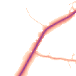 Daytime road noise heatmap for GU10 4LA