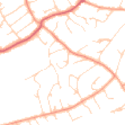 Daytime road noise heatmap for GU10 4PA