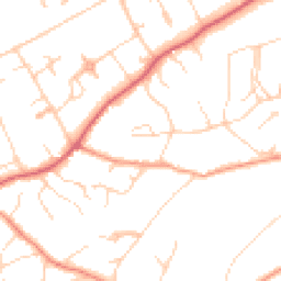 Daytime road noise heatmap for GU10 4SD
