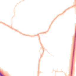 Daytime road noise heatmap for GU10 5BQ