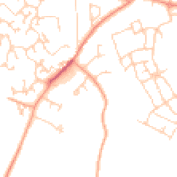 Daytime road noise heatmap for GU10 5DJ