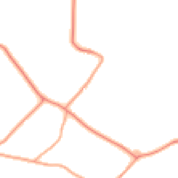 Daytime road noise heatmap for GU10 5DU