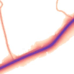 Daytime road noise heatmap for GU10 5EU