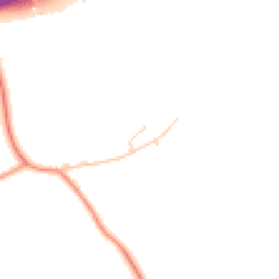 Daytime road noise heatmap for GU10 5LB