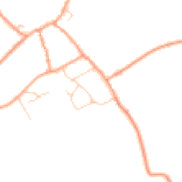 Daytime road noise heatmap for GU10 5PG