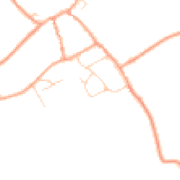Daytime road noise heatmap for GU10 5PH