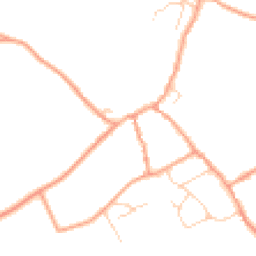 Daytime road noise heatmap for GU10 5PP