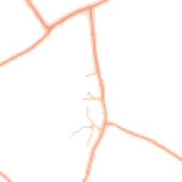 Daytime road noise heatmap for GU10 5RY